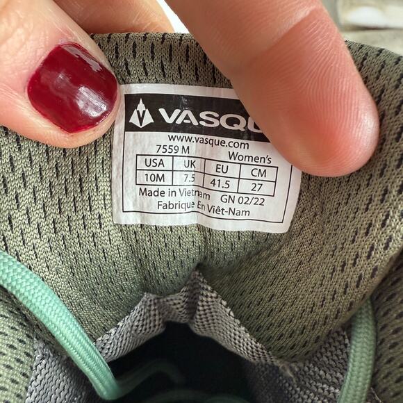 Vasque Torre Hiking Boots Women's 10 Olive Green Suede Lace-Up Ankle Waterproof - Picture 10 of 10